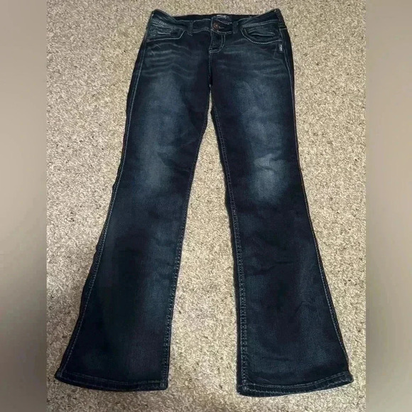 Silvers Suki Mid Rise Slim Bootcut Jeans - Picture 1 of 8
